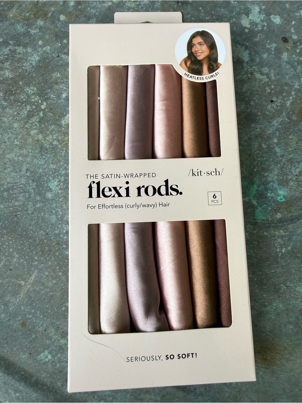 Kitsch Satin-Wrapped Flexi Rods - Rose Gold & Champagne